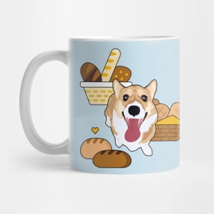 Bread Basket Corgi Mug